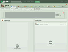 Tablet Screenshot of gooze.deviantart.com