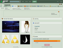 Tablet Screenshot of iceannet.deviantart.com