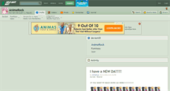 Desktop Screenshot of animerock.deviantart.com