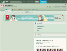 Tablet Screenshot of animerock.deviantart.com