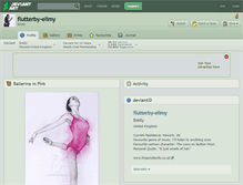 Tablet Screenshot of flutterby-elimy.deviantart.com