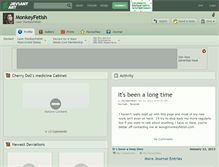 Tablet Screenshot of monkeyfetish.deviantart.com