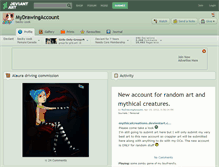 Tablet Screenshot of mydrawingaccount.deviantart.com