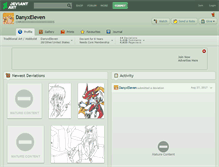 Tablet Screenshot of danyxeleven.deviantart.com