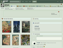 Tablet Screenshot of dirtball.deviantart.com
