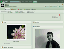 Tablet Screenshot of iso200.deviantart.com