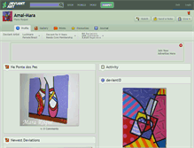 Tablet Screenshot of amai-mara.deviantart.com