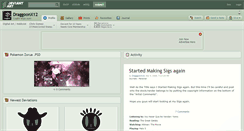 Desktop Screenshot of draggoonx12.deviantart.com