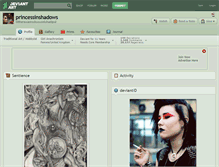 Tablet Screenshot of princessinshadows.deviantart.com