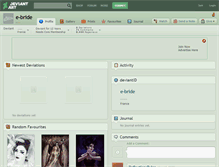 Tablet Screenshot of e-bride.deviantart.com