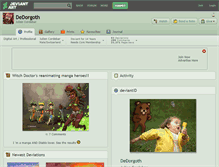 Tablet Screenshot of dedorgoth.deviantart.com