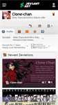 Mobile Screenshot of clone-chan.deviantart.com