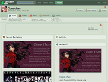 Tablet Screenshot of clone-chan.deviantart.com