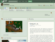 Tablet Screenshot of darknext.deviantart.com