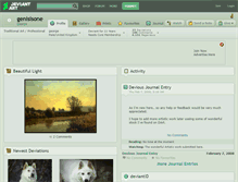 Tablet Screenshot of genisisone.deviantart.com