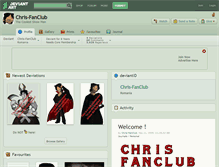 Tablet Screenshot of chris-fanclub.deviantart.com