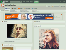 Tablet Screenshot of anthea-papillon.deviantart.com