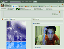 Tablet Screenshot of mattyohh.deviantart.com