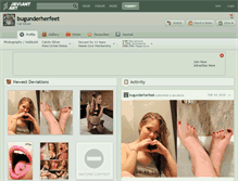 Tablet Screenshot of bugunderherfeet.deviantart.com