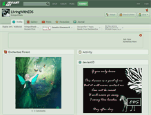 Tablet Screenshot of livingwitheds.deviantart.com