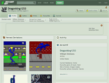 Tablet Screenshot of dragonking1253.deviantart.com