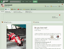 Tablet Screenshot of cbombshell.deviantart.com