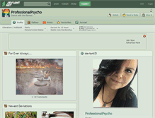 Tablet Screenshot of professionalpsycho.deviantart.com