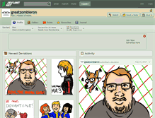 Tablet Screenshot of greatzombieron.deviantart.com