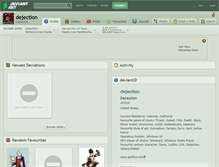 Tablet Screenshot of dejection.deviantart.com