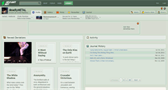 Desktop Screenshot of deadlymetal.deviantart.com