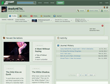 Tablet Screenshot of deadlymetal.deviantart.com