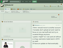 Tablet Screenshot of fatvocalover.deviantart.com