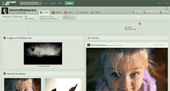 Desktop Screenshot of demonoftheheavens.deviantart.com