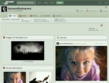 Tablet Screenshot of demonoftheheavens.deviantart.com