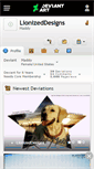 Mobile Screenshot of lionizeddesigns.deviantart.com