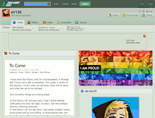 Tablet Screenshot of ev13il.deviantart.com