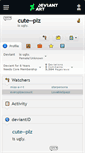 Mobile Screenshot of cute--plz.deviantart.com