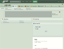 Tablet Screenshot of cute--plz.deviantart.com