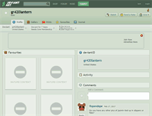 Tablet Screenshot of gr420lantern.deviantart.com