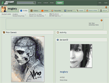 Tablet Screenshot of mcglory.deviantart.com