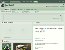 Tablet Screenshot of kionethewolf.deviantart.com
