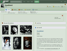 Tablet Screenshot of hoodishart.deviantart.com