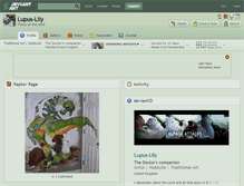 Tablet Screenshot of lupus-lily.deviantart.com