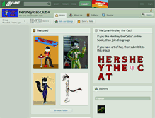 Tablet Screenshot of hershey-cat-club.deviantart.com
