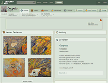Tablet Screenshot of geopeto.deviantart.com