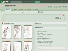 Tablet Screenshot of jackiephantom.deviantart.com