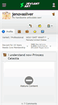 Mobile Screenshot of jenovasilver.deviantart.com