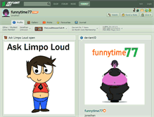 Tablet Screenshot of funnytime77.deviantart.com