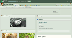 Desktop Screenshot of le-chat-violette.deviantart.com