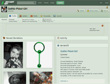 Tablet Screenshot of gothic-pistol-girl.deviantart.com